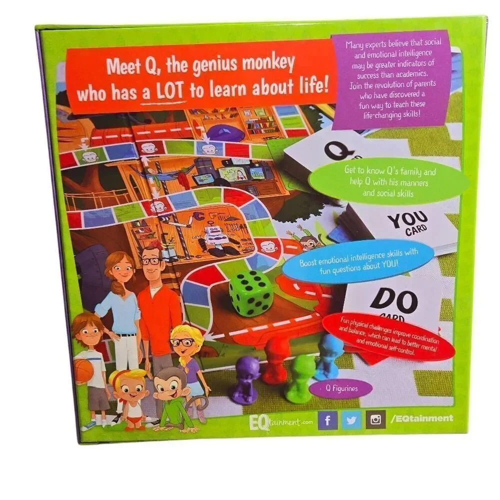 EQtainment Q's Race to the Top Educational Board Game 150 Questions & Actions